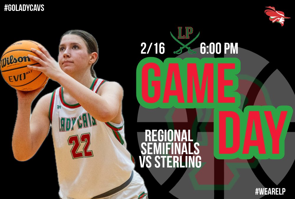 Hosting our Regional Semifinal game tonight at 6! See you there! #WeAreLP #GoLadyCavs