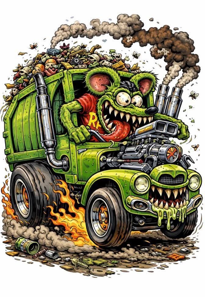HappyMotorhead's tweet image. Do you like Rat Fink? 
• Yes or No?