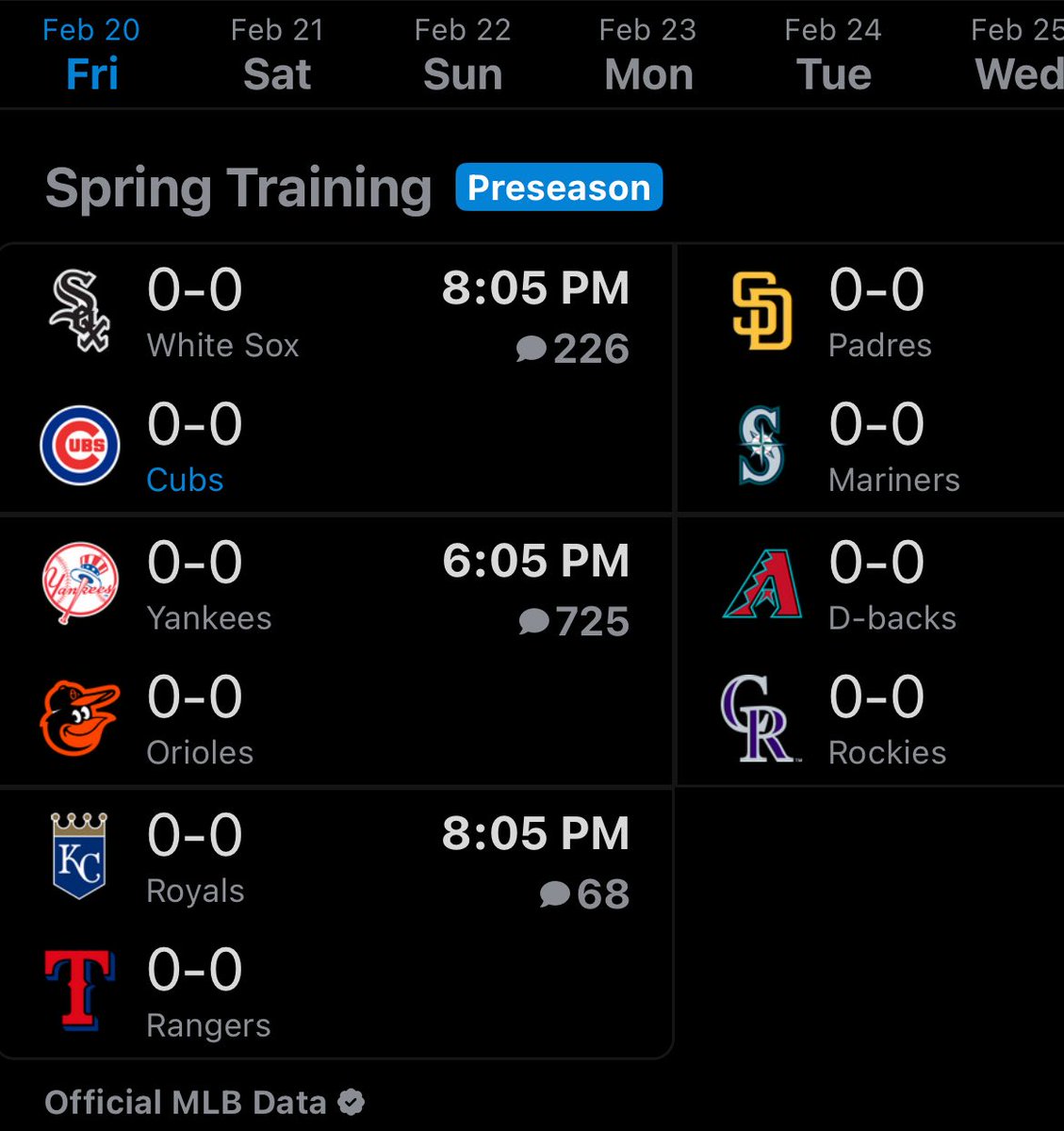 BASEBALL THIS WEEK. ⚾️