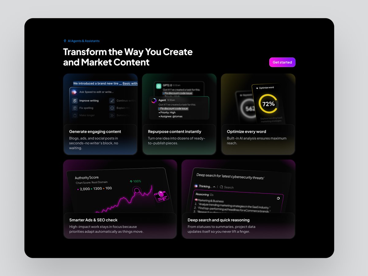 Bento Design for AI SaaS Platform. I think I cooked 200%. Am I?