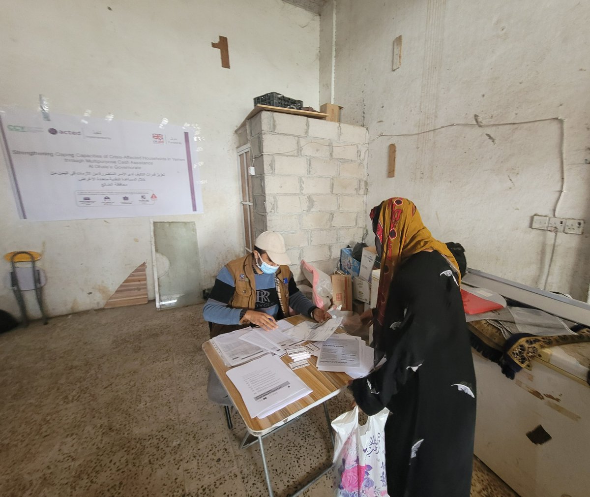 ACTEDYemen's tweet image. #Acted, as part of the CCY, distributed Multi‑Purpose Cash Assistance to 962 households in #aldhalee in January 2026, helping families in Qa'tabah, Al Azariq and Al Dhale'e meet their urgent needs with dignity. This project was funded by UK aid.