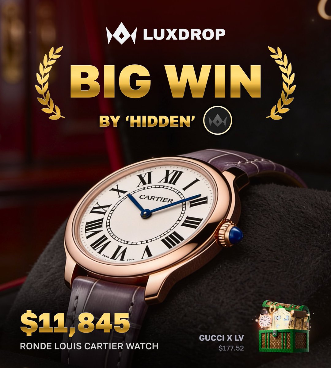 This user just opened a GUCCI X LV BOX ($177.52) and won a $11,845 Ronde Louis Cartier 😳

Solo box openings might really be the method…

Like + RT and drop your LuxDrop username below  👀💰