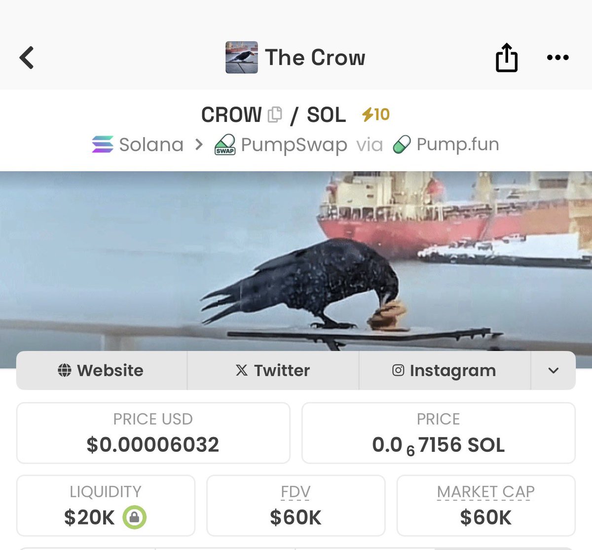 you’ll cry soon for selling the crow here