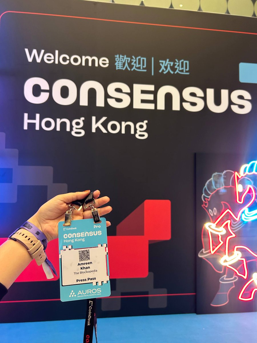 Attended Consensus representing The Blockopedia.
Great conversations, real insights, strong builder energy.
More moments from the event coming soon.
If you were around, let’s connect and share takeaways🤝
@consensus <a href="/CoinDesk/">CoinDesk</a> 
#ConsensusHK  #Crypto #Blockchain #Web3Events