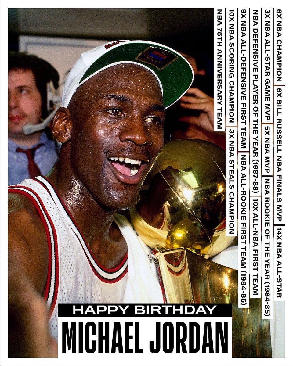 マイケル・ジョーダン誕生日おめでとう🎈