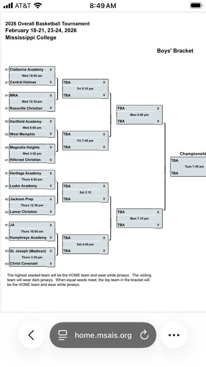 LeakeAcademyLA's tweet photo. 2026 Overall Basketball Tournament Brackets! 
February 18-21, 23-24, 2026 https://t.co/X9XMgsbxyg