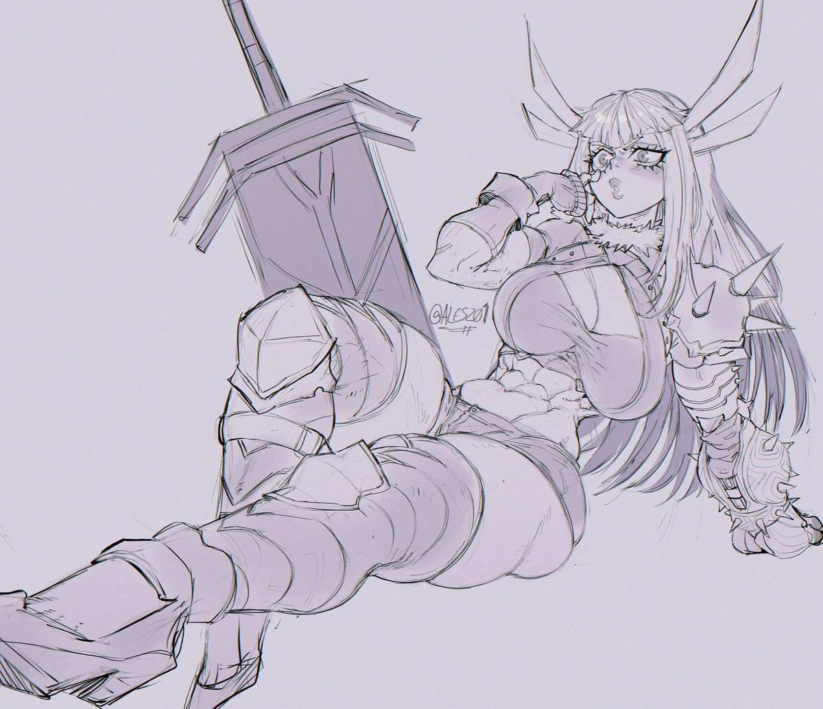 Magik fom Marvel Tokon sketch