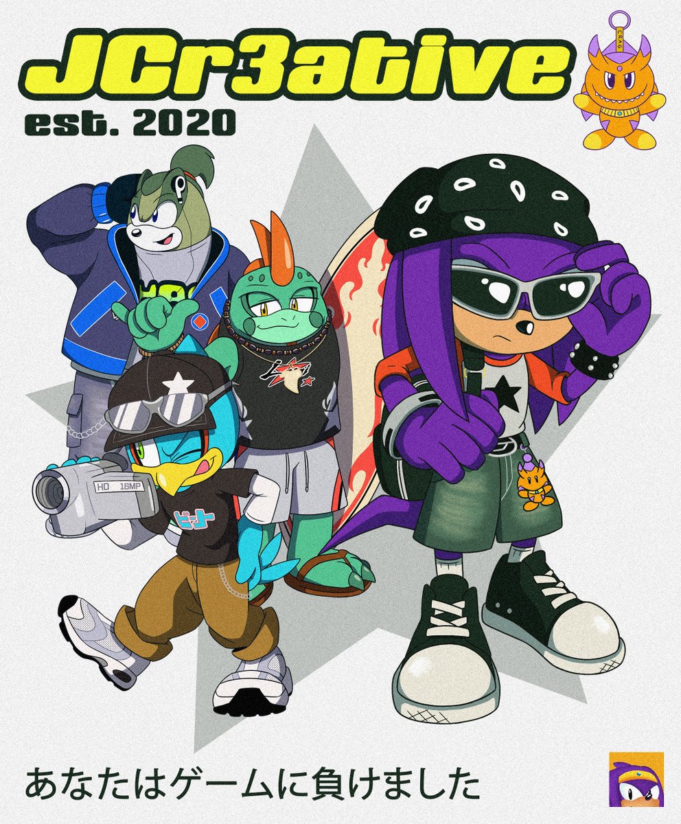 Decided to put all the boys into a Retro/Y2K-style magazine cover. Thanks for following along with this mini art series! 
Which official Sonic characters should I do this with?  
#sonic #sonicoc #sonicart #y2k #retro