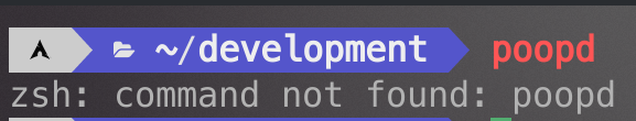 Another funny EBKAC: I meant to type 'popd'.