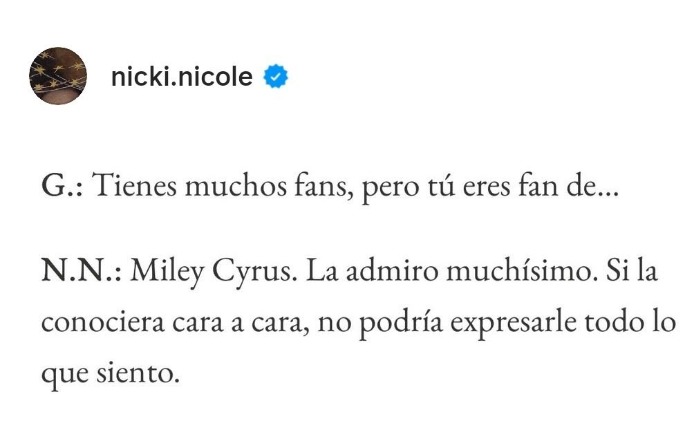 nicki nicole eres tan REAL 😭