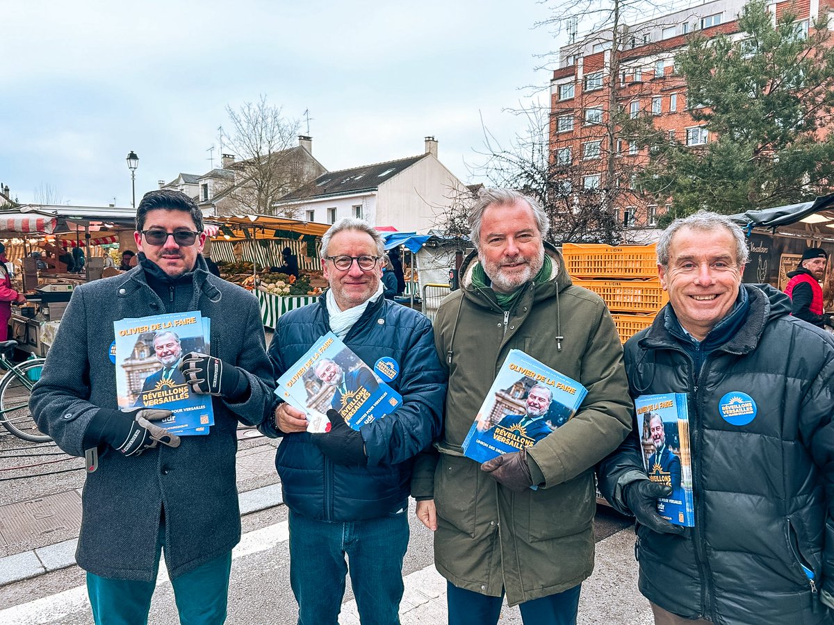 Chaque week-end, vous êtes toujours plus nombreux à nous rejoindre et à nous encourager.

Si vous croyez vous aussi à l'union des droites pour en finir avec la Macronie, mobilisez-vous, parlez-en autour de vous et ensemble réveillons Versailles. 💙💛

#municipales2026 #versailles