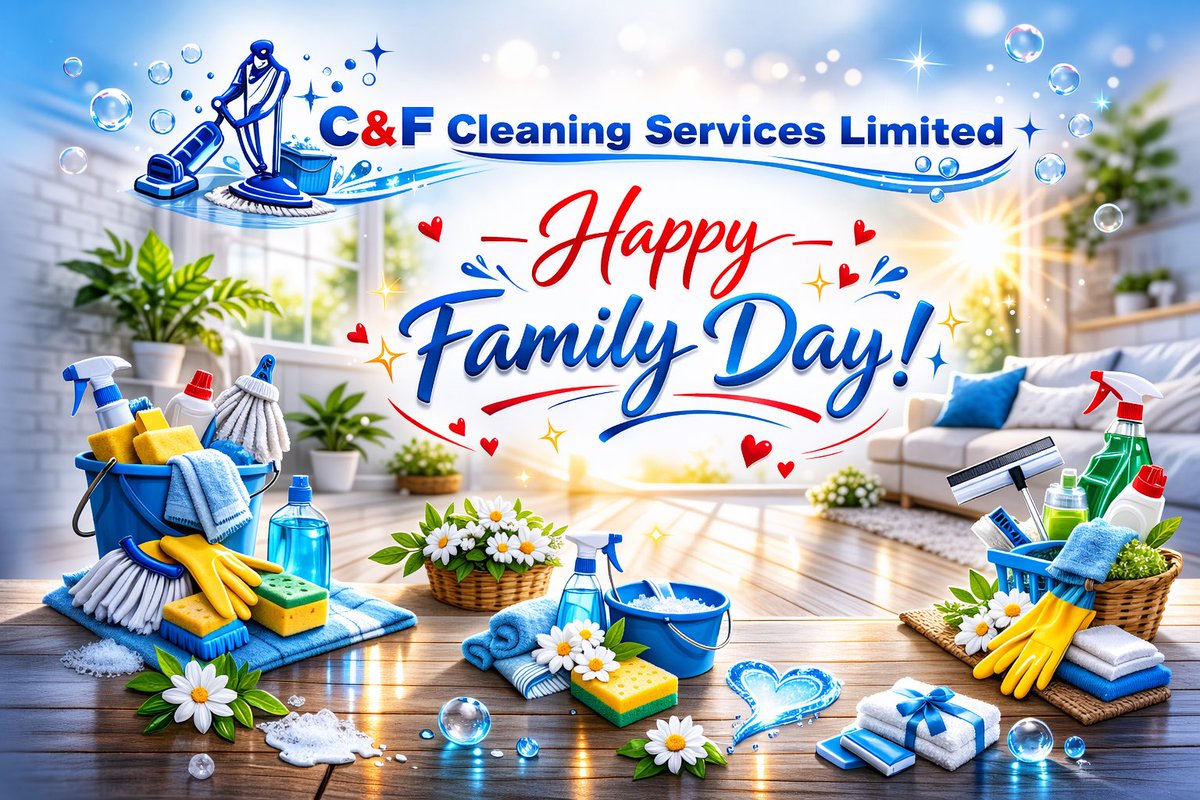 CandFCleaning's tweet photo. Family Day is about making memories — not cleaning 🧽
Let C&amp;F Cleaning Services take care of your home, so you can spend more time with the ones who matter most ❤️
Book your clean today! #CandF #toronto #scarborough #markham #pickering #ajax #gta https://t.co/6XJpVwfFE3