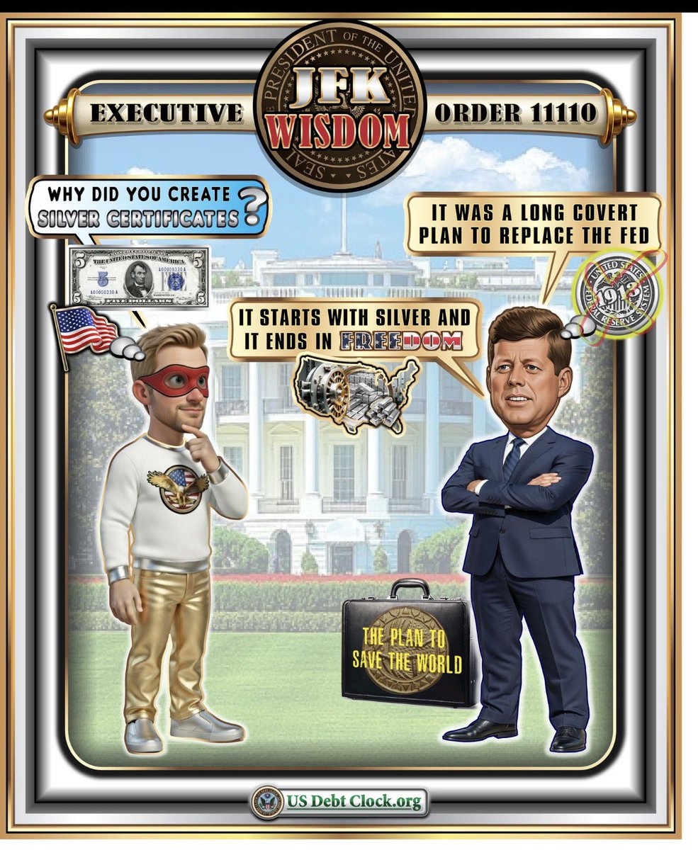 DO YOU SEE IT YET? 

The Fed will die!! 👏🏻👏🏻👏🏻

FINANCIAL FREEDOM!! 🥳💥💥🙏🇺🇸

President Trump is finishing what JFK started! 🔥🔥