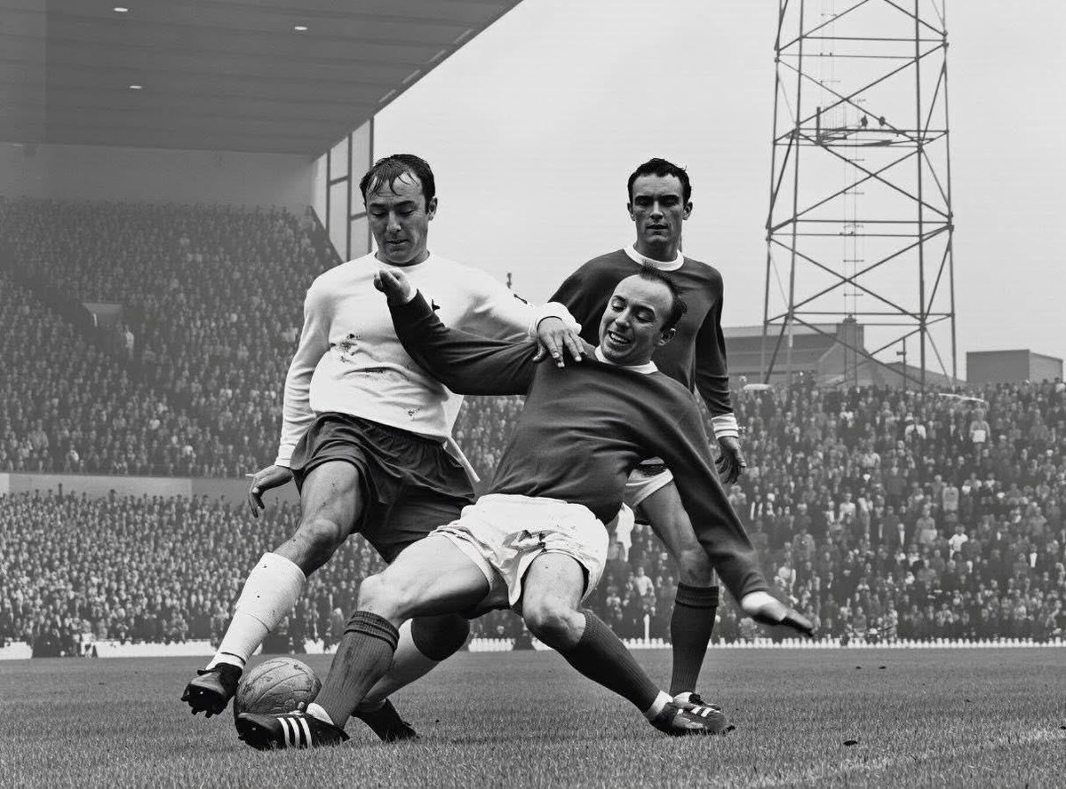 Jimmy , Nobby and ? Tottenham at Manchester United