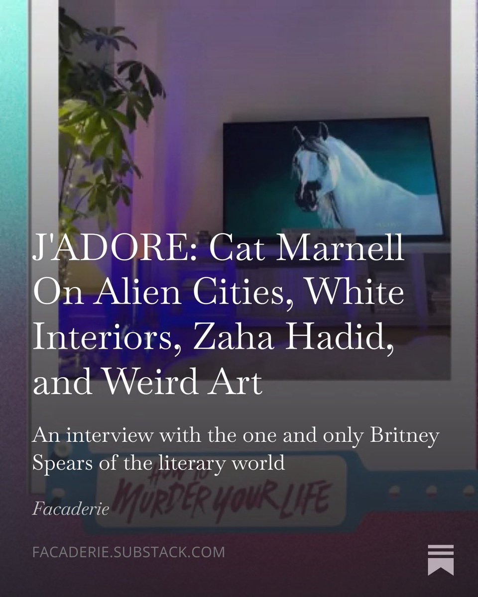 lisadivenuta's tweet photo. Breaking my X hiatus to share this amazing interview with @CATMARNELL1 on Substack (Facaderie)…read more here &amp; link in bio to subscribe

https://t.co/nyg21DCy39 https://t.co/cRTYZLjYjv