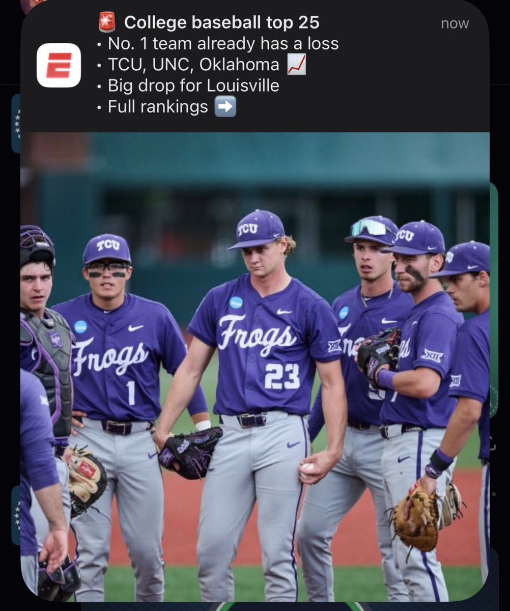“#1 team already has a loss” lmao. A) UC San Diego has a good program B) UCLA won the series, so who gives a flying fuck.

If you wonder why people still don’t understand how college baseball works, wonder no more, because the world wide leader in sports also doesn’t understand.