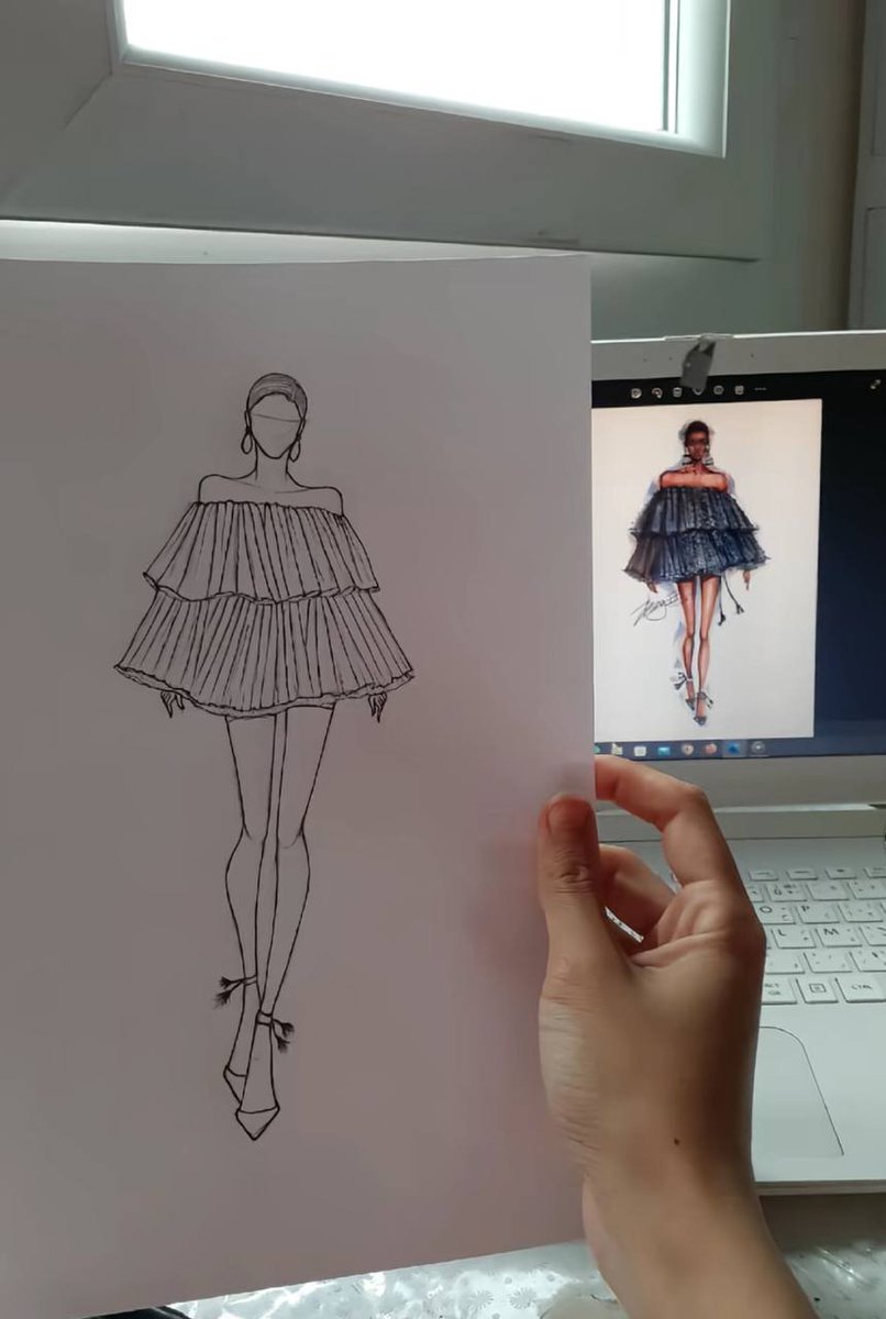 Rylee0362's tweet photo. I don’t just love drawing dresses  this is my profession. Fashion illustration + design is how I pay my bills, build my dreams and help clients visualize theirs. Bookings &amp; commissions: DM https://t.co/lSbDpoPJPt