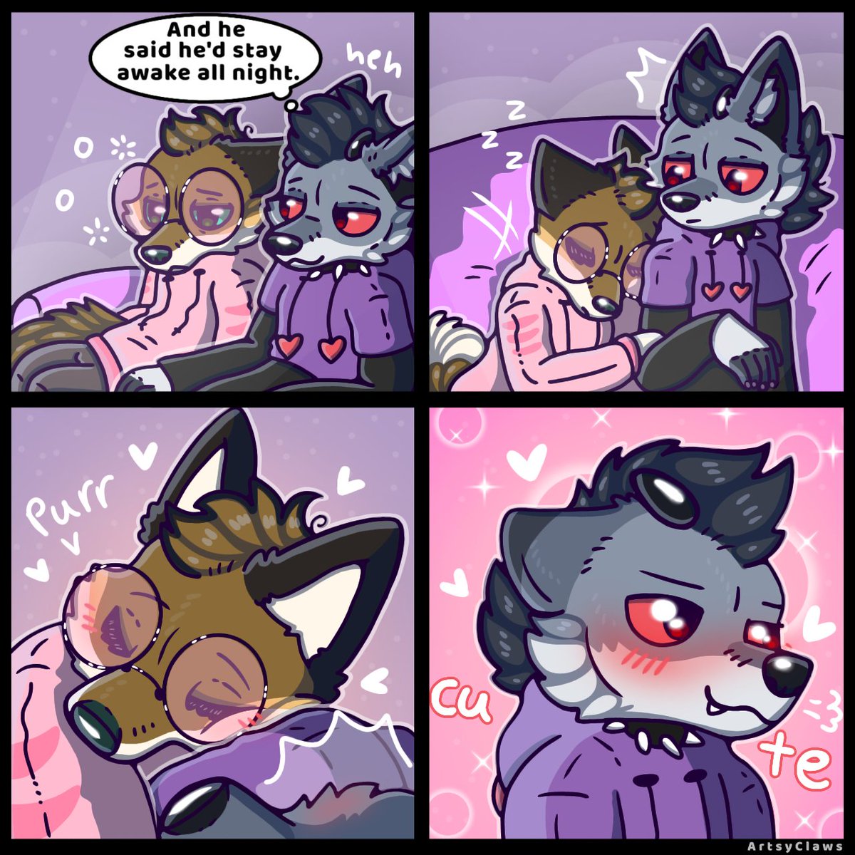 He was a little eepy 🦊🐺💙