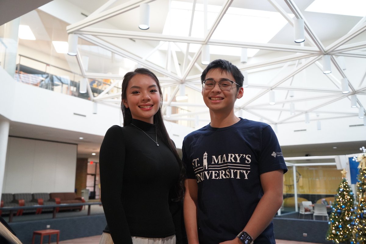 StMarysU's tweet photo. 🏮✨In honor of the Vietnamese New Year, which is celebrated tomorrow, Feb. 17, learn about Tri Ma and Nguyen Phuong Thao “Katie” Pham, two #StMU business students from Vietnam who are charting their career paths at St. Mary’s University. 

Read the full story here: https://t.co/cdB7tIUSi9 

Also, join us in celebrating the Lunar New Year at the University Center (UC), North Courtyard, tomorrow from 11 a.m. to 2 p.m.