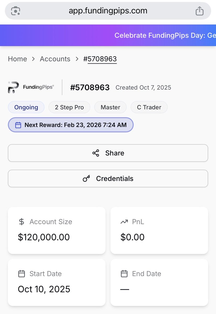 Just got my $100K account scaled 🚀 with <a href="/fundingpips/">FundingPips</a>

Huge thanks to my mentor @AstuceFx for the guidance

Second account scaled 📈
Consistency truly pays 💯
