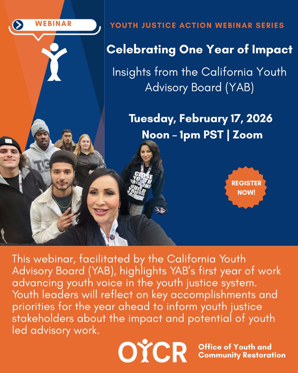 Office of Youth and Community Restoration (OYCR) tweet media