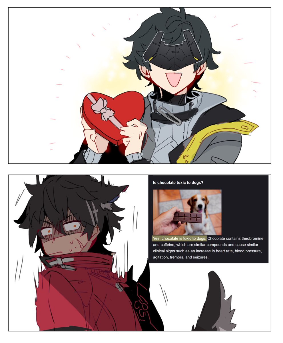 ShiroHunter's tweet image. I wanted to draw smth for valentine but this was all I could think of
#wulfminA