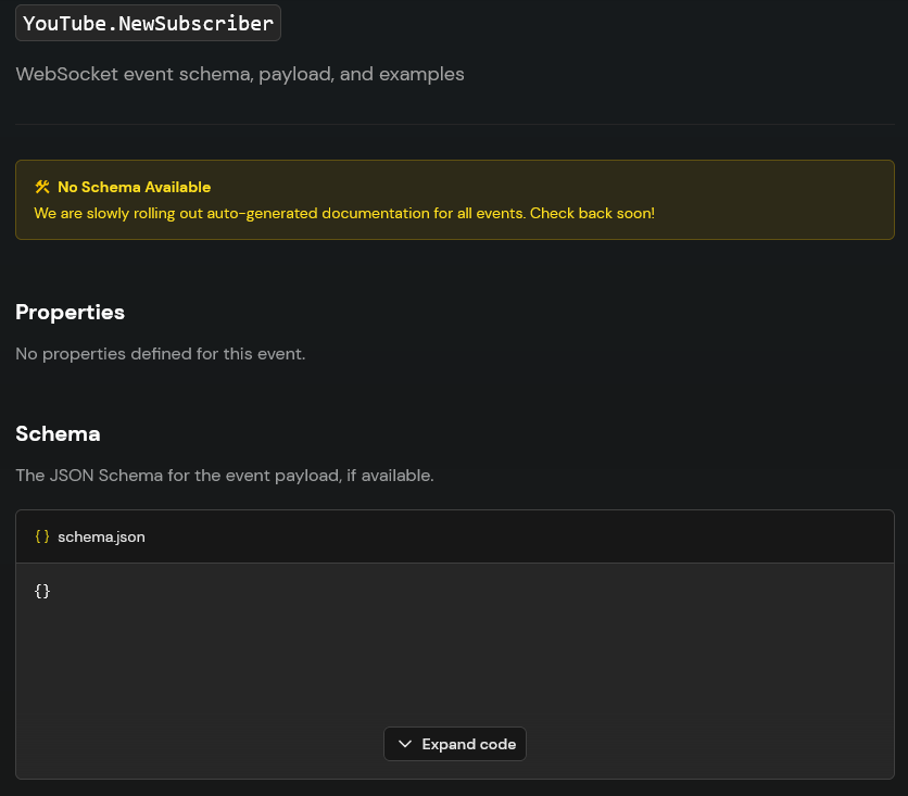 I would love to do stuff on my overlays with streamerbot but with 80% of their docs looks like this it's going to take quite some time :/ it is indeed a very slow rollout