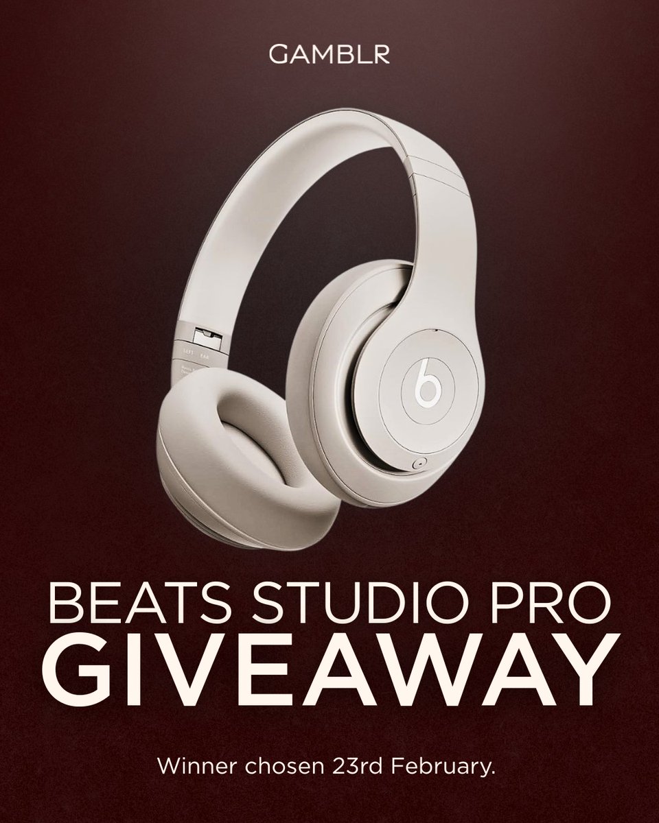 This week we’re giving away a pair of Beats Studio Pro headphones.

To enter:
• Follow us
• Tag a friend in the comments
• Share this post

Winner announced 23rd February.

Good luck.