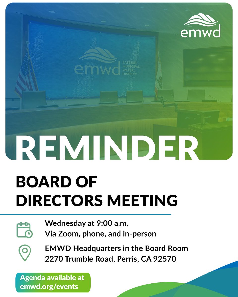 Eastern Municipal Water District tweet media