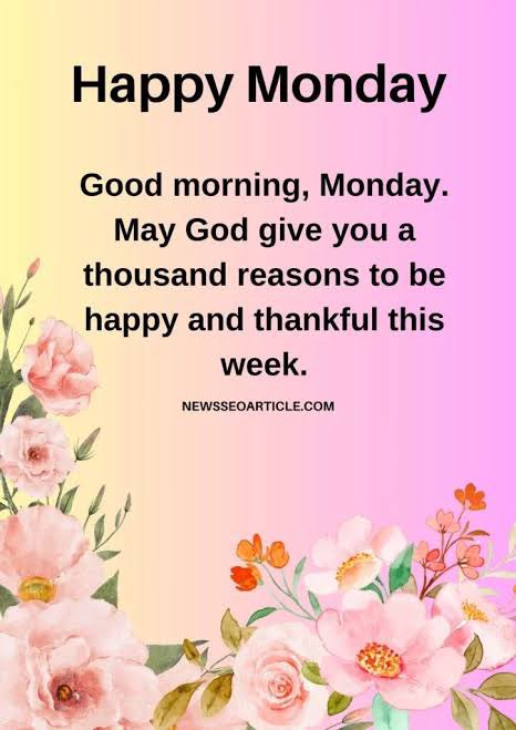 Good morning friends, have a blessed Monday and be thankful.  God bless you.  Jesus loves you 🩷