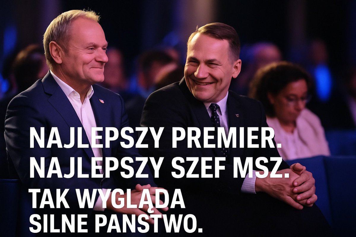 Ludzie, wszyscy myśleliśmy, że Nawrocki zatrzyma 200 miliardów dla Wojska Polskiego – a tu bum ‼️ 

Jedno zdanie MISTRZA Sikorskiego na konferencji i cała afera SAFE się rozsypała jak domek z kart😂

„SAFE to tylko ustawa o stworzeniu przejrzystego wehikułu prawnego do przyjęcia