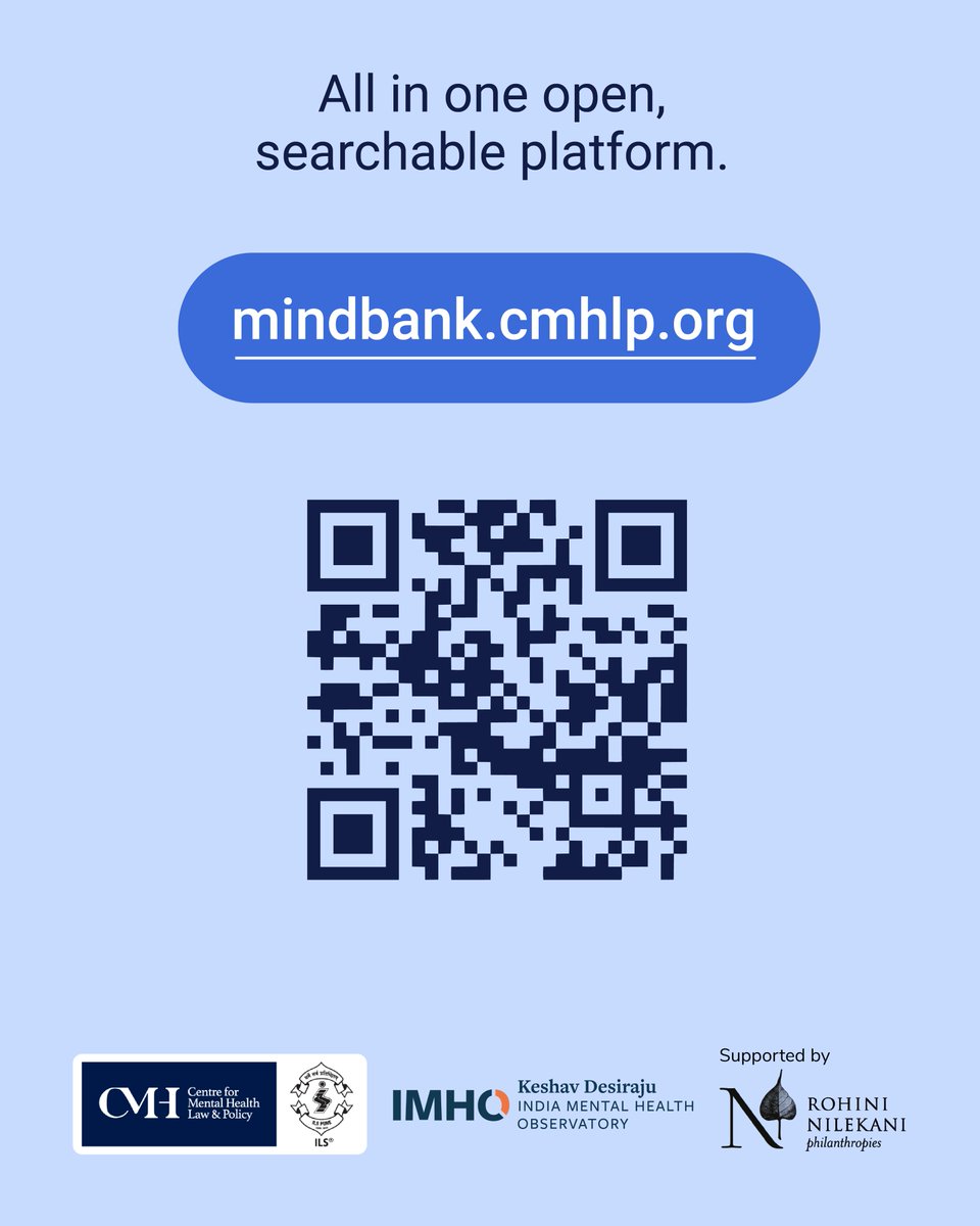 Centre for Mental Health Law & Policy, ILS, Pune tweet media
