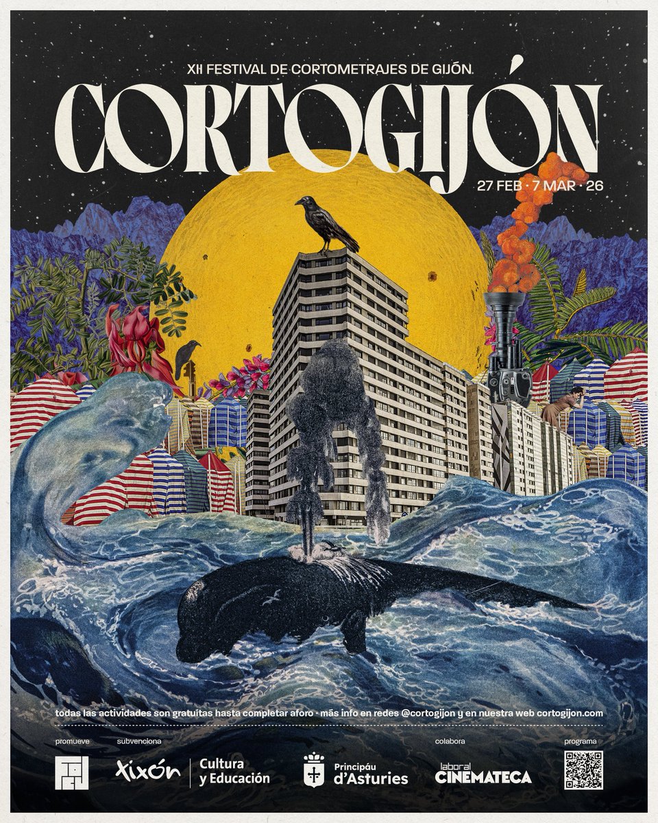 📢Vuelve CORTOGIJÓN‼️

🎬🍿🎥 XII Festival Cortometrajes de Gijón🎬

📅del 27 de febrero al 7 de marzo 2026

⚠️Todas las actividades son gratuitas⚠️

➕ info - 📒programa👉  f.mtr.cool/bplqtgbhkz

#actividades #cine #cortos #gijon #xixon