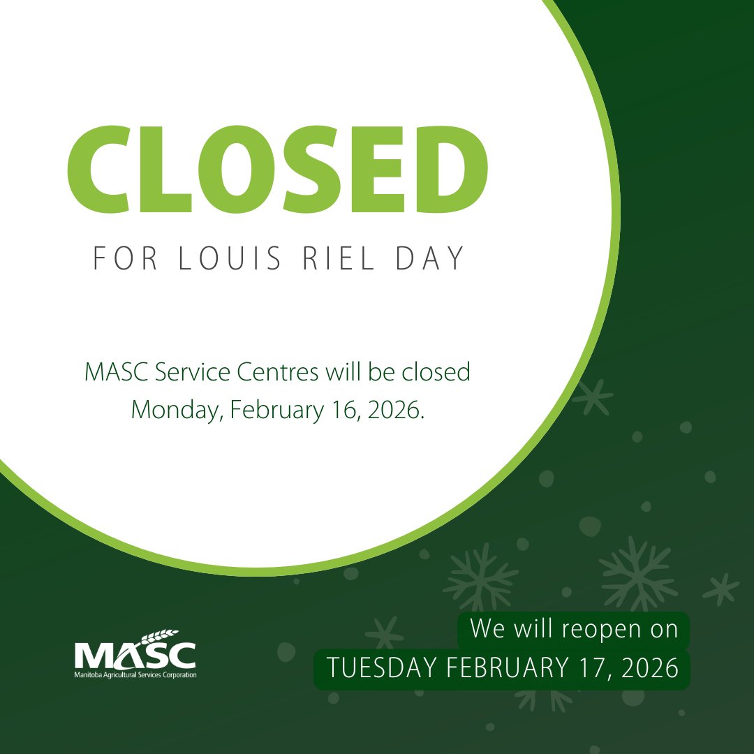 Manitoba Agricultural Services Corporation (MASC) tweet media