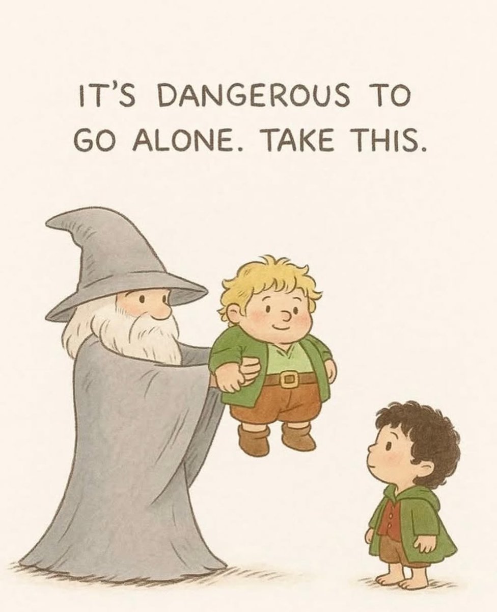 Tolkienuniverse's tweet image. Take this Frodo🤣