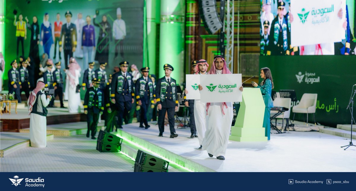 psaa_sbu's tweet photo. نفخر اليوم بالمشاركة في حفل تخريج كوادر #مجموعة_السعودية وشركاتها الاستراتيجية لحظة تُجسد ثمرة الجهد، والانضباط، والطموح.

كان للسعودية الأكاديمية دور محوري في تدريب وتأهيل الكوادر الوطنية في قطاع الطيران، عبر برامج تخصصية شملت مجالات الصيانة، والخدمة الجوية، والعمليات، والطيران، وغيرها من التخصصات الحيوية التي تُسهم في رفع كفاءة القطاع وتعزيز جاهزيته للمستقبل 🛩️🌍

كل التمنيات لكم برحلة مهنية مليئة بالإنجازات والتميّز ⭐️
والشكر لكل المدربين والشركاء الذين ساهموا في هذا النجاح

#رأس_مالنا_كوادرنا
#OurPeopleOurCapital