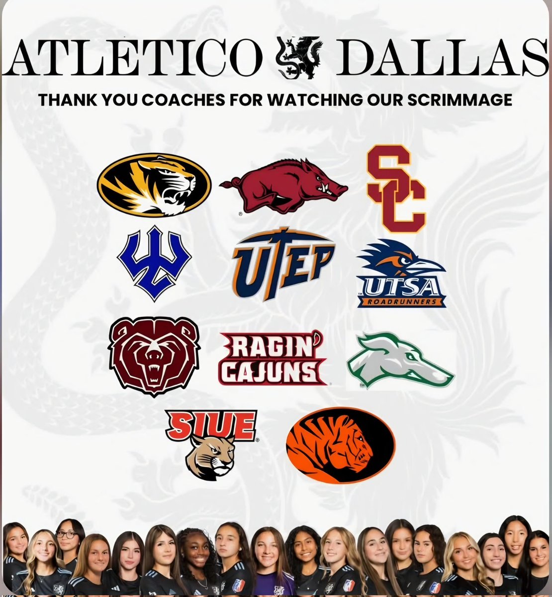 Thank you coaches for taking the time to come out on Friday night.  
<a href="/CoachDPittman/">Derek Pittman</a> <a href="/5inklar/">5inky 5inklar</a> <a href="/UTSAWSOC/">UTSA Soccer</a> <a href="/ENMUAthletics/">ENMU Greyhounds</a> <a href="/MizzouSoccer/">Mizzou Soccer ⚽️</a> <a href="/RazorbackSoccer/">Arkansas Soccer</a> <a href="/ECUTigersSO/">ECU Tigers Soccer</a>
