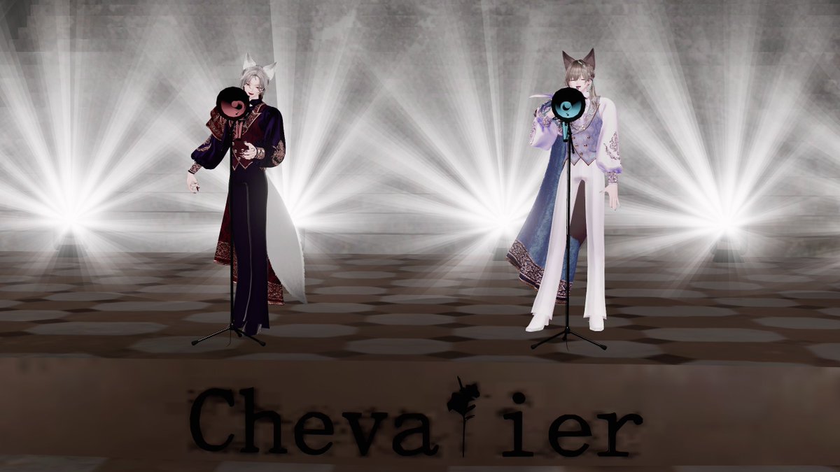 amrta_cluster's tweet photo. 2月15日はChevalierのVRCでのライブに行ってきたぜ！
あのすごかったclusterでのライブワールド演出ギミックアバター諸々全てが更にグレードアップされてて見て楽しい聞いて楽しい、とにかく楽しくて最高のライブだった！
一面のペンライトも本当に綺麗だった！これからも応援してるよ！
#Cantaria_VRC https://t.co/PtiHOnqqhA