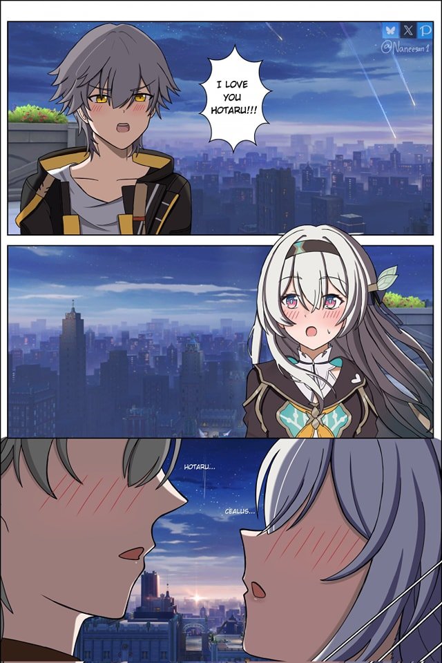 CaptainnoobYuvi's tweet photo. Firefly dreams 😆🤣
Artist by @Naneesan1
#HonkaiStarRail #Firefly #Caelus #caefly #Ellio #silverwolf https://t.co/RzcHrSsZxB