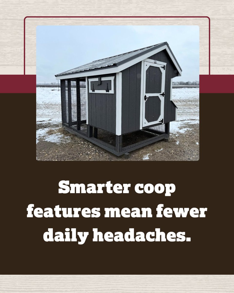 One of the biggest mistakes new chicken owners make is starting with a bare-bones coop and “figuring it out later.”

Accessories like roosts, runs, and easy-clean flooring are what keep your flock safe, manageable, and laying consistently. 👇

na2.hubs.ly/H02KQ8m0