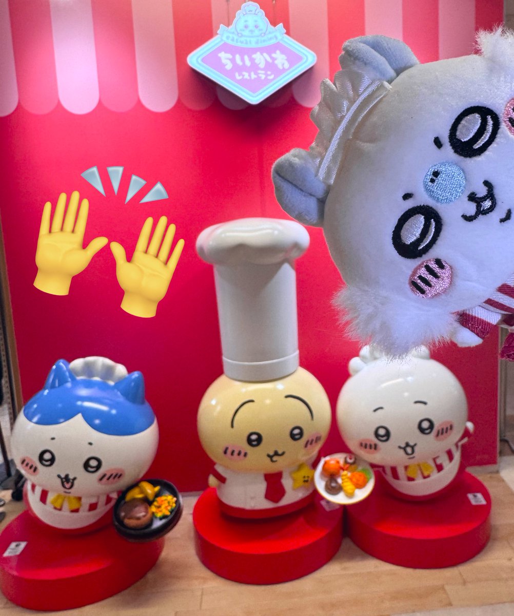 ちいうさモモ推しで久々のちいかわレストラン行ってきた🫶新メニューも超可愛い🫶ベビプルャが可愛すぎてベビモモ連れてけば良かったぁぁ!!になったょ〜🍼 