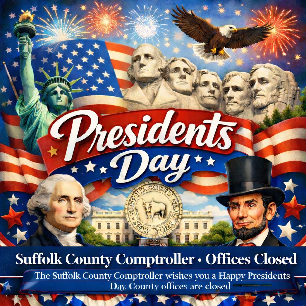 Happy Presidents Day! 🇺🇸 Today we honor the leadership, service, and legacy of those who have guided our nation forward. May we reflect on the values of freedom, unity, and opportunity that define America. County offices are closed in observance.

#PresidentsDay #USPresidents