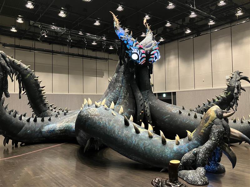 A life sized (approximately 42 ft.) Nu Udra balloon that’ll be at MH Festa ‘26