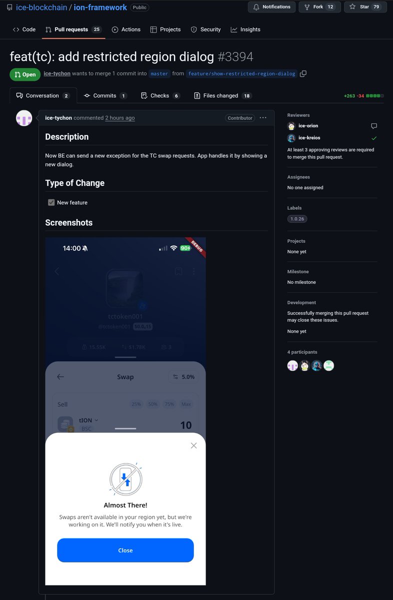 Protocol is freedom. Interface is responsibility🛡️

​🆔PR #3394 in the ION Framework is here to ensure global adoption. Compliance layers protect the App from being blocked, while the Protocol remains decentralized on the chain
​
​#BNB #GuardiansOfTheCode #ION #OnlinePlus #PUMPit