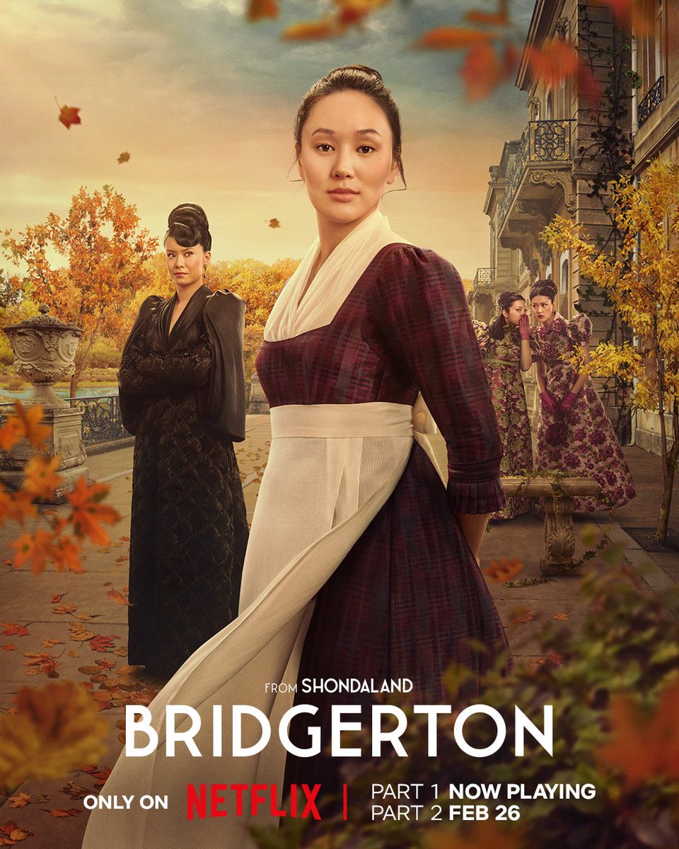 New poster for ‘BRIDGERTON’ Season 4 has been released.

Returns February 26 on Netflix.