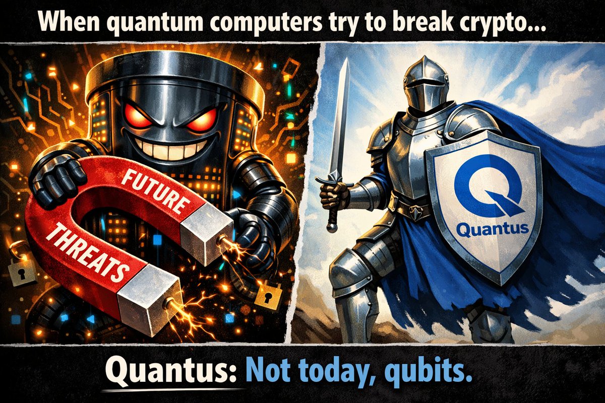Bruce_web3_'s tweet photo. Quantum risk is real.
Crypto needs protection beyond today’s algorithms.
That’s why #Quantus exists built for security in the quantum era.
@QuantusNetwork Quantus https://t.co/kSiRXIpumK