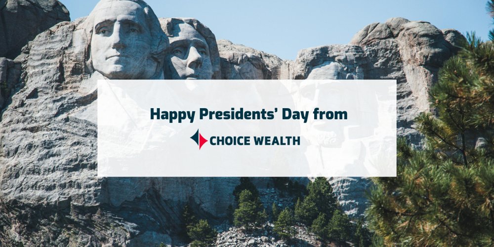 ChoiceWealth_'s tweet photo. Honoring leadership, legacy, and the pursuit of a stronger financial future. Happy Presidents' Day from Choice Wealth. https://t.co/vItiZ7IT1S