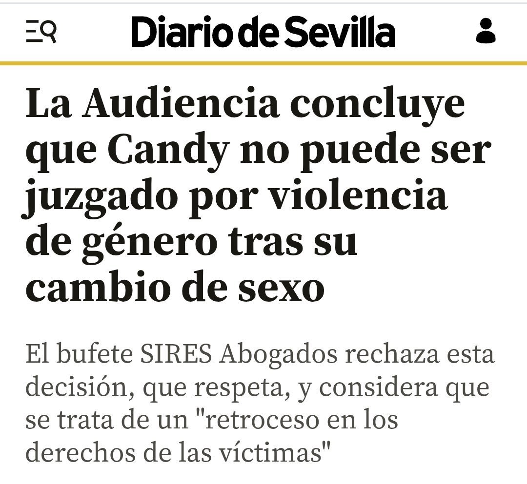 <a href="/gpscongreso/">PSOE Congreso</a> <a href="/victorg91/">Víctor Gutiérrez</a> Mientes.
Cándido ya tenía antecedentes por violencia machista y nada le impidió cambiar de sexo registral, con lo que siguió agrediendo a su expareja y ahora ya no será juzgado por violencia de género.