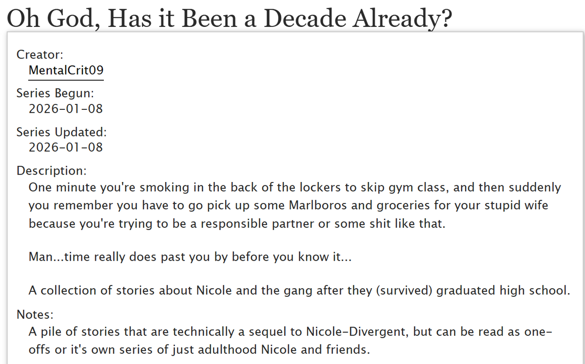 So the Jeckole + Nicole-Divergent Brainrot may have accidently returned...