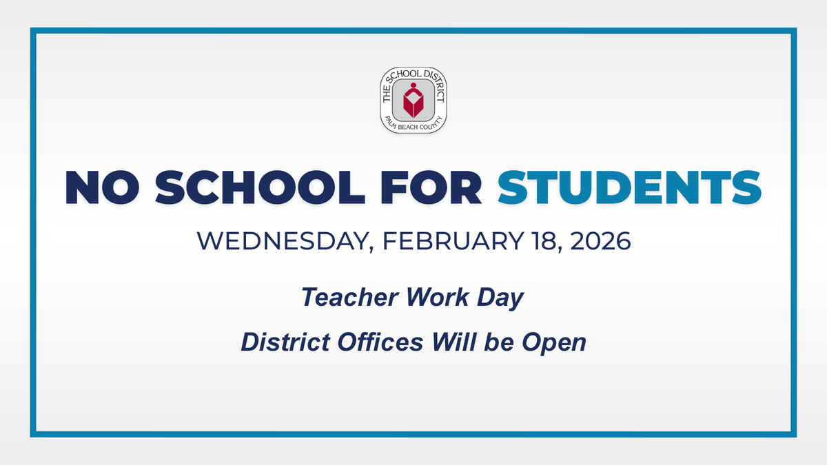 The School District of Palm Beach County tweet media